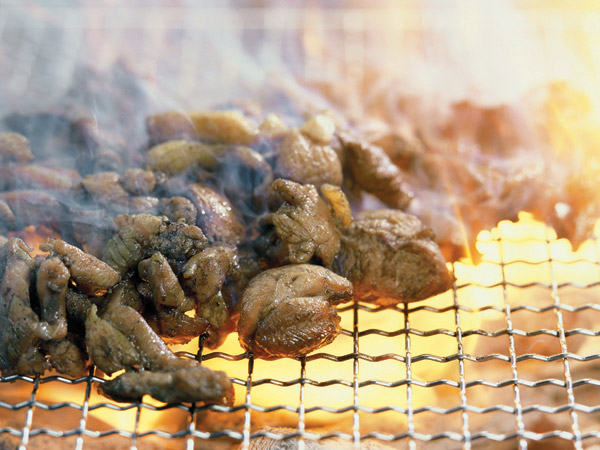 地鶏の炭火焼き